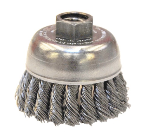 Picture of Weiler Abrasive 2-3/4" X 5/8-11 .020 Knot Wire Cup Brush Wire Cup Brush